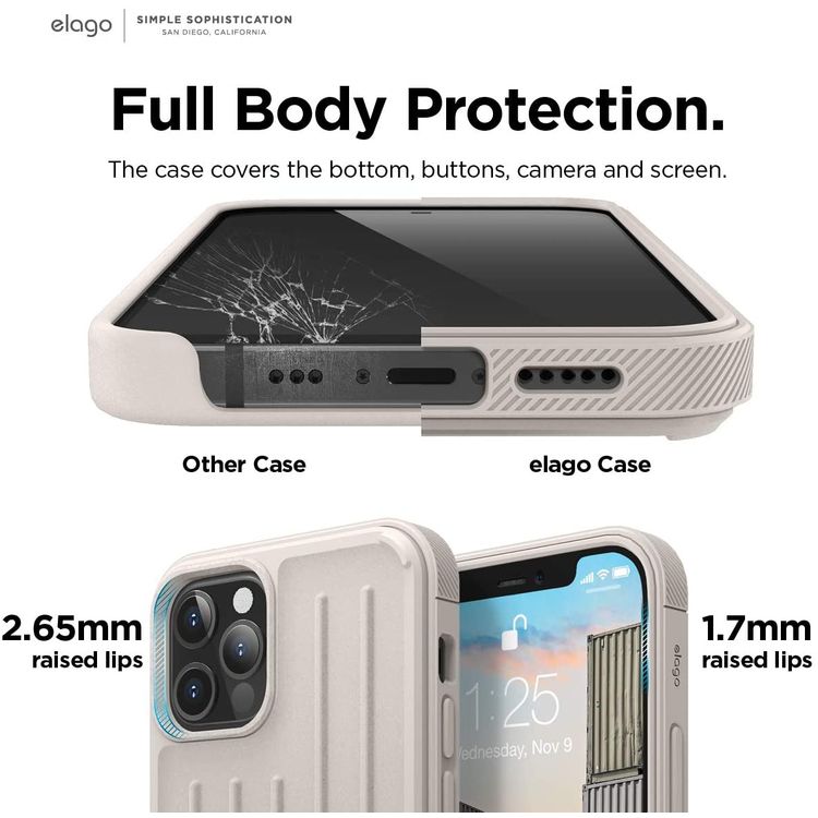 Elago Armor Case for iPhone 12 Pro Max (6.7") - Stone