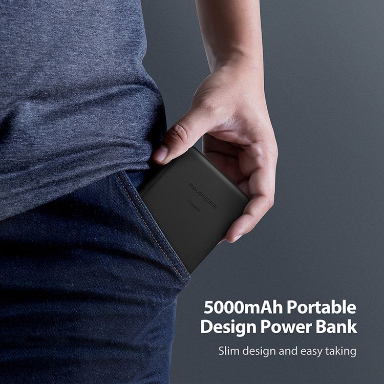 Wireless Charging Power Bank RAVPower RP-PB106-BK Power Bank - Black