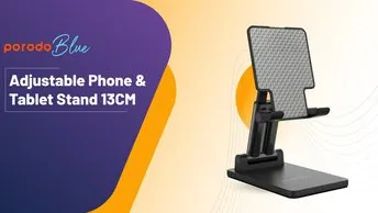 Shop Porodo Blue Adjustable Phone & Tablet Stand 13CM (PB-ADJPH-BK)