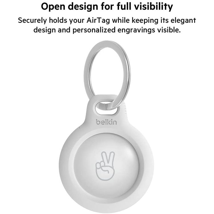 Key Holder Belkin F8W973BTWHT Secure Holder with Key Ring -White