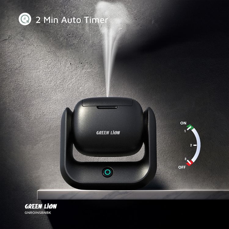 مبخرة دوارة من جرين ليون، سعة بطارية 1500 مللي أمبير، منفذ شحن من النوع C، درجة حرارة تسخين 700 درجة مئوية، حرق واحد لمدة دقيقتين، دوران 90 دmperature, 2 Minutes Single Burning, 90° Rotation, LED Indicatorرجة، مؤشر LED