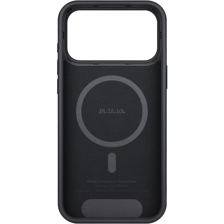 Pitaka Aramid UltraGuard Case for iPhone 17 Pro with MagSafe compatible, Carbon Fiber Material, Scratch resistant, wear resistant, Slim & Lightweight - Black / Gray