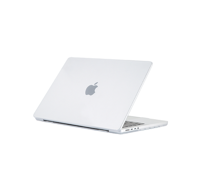 Green Lion Carbon Fiber Grain Hard Shell Case for MacBook Air 13" with Anti-Scratch, 360° Full Protection, Lightweight & Thin - Clear