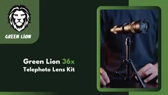 Green Lion 36x Telephoto Lens Kit | Universal Compatibility (GN36XTELENSBK)