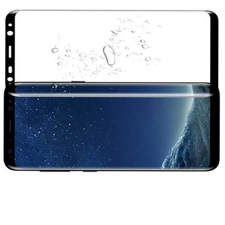 iGuard by Porodo 3D Full Covered Glass Screen Protector 0.25mm for Samsung Galaxy S9 Plus - Black