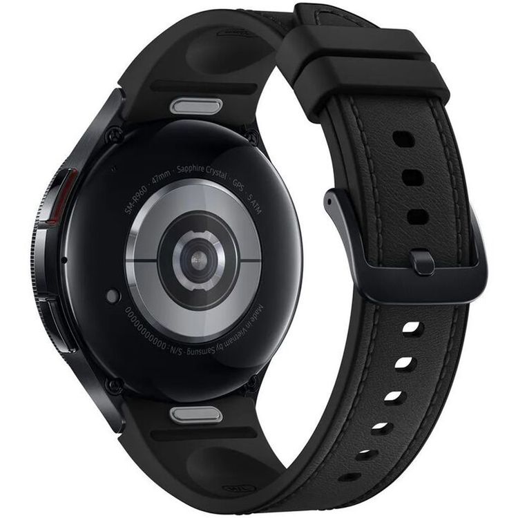 Samsung Galaxy Watch 6 Classic, 47mm Display, Fast Charge, NFC, Fall Detection &Emergency SOS Calling, Sleep Tracking, Personalized HR Zone - Black 