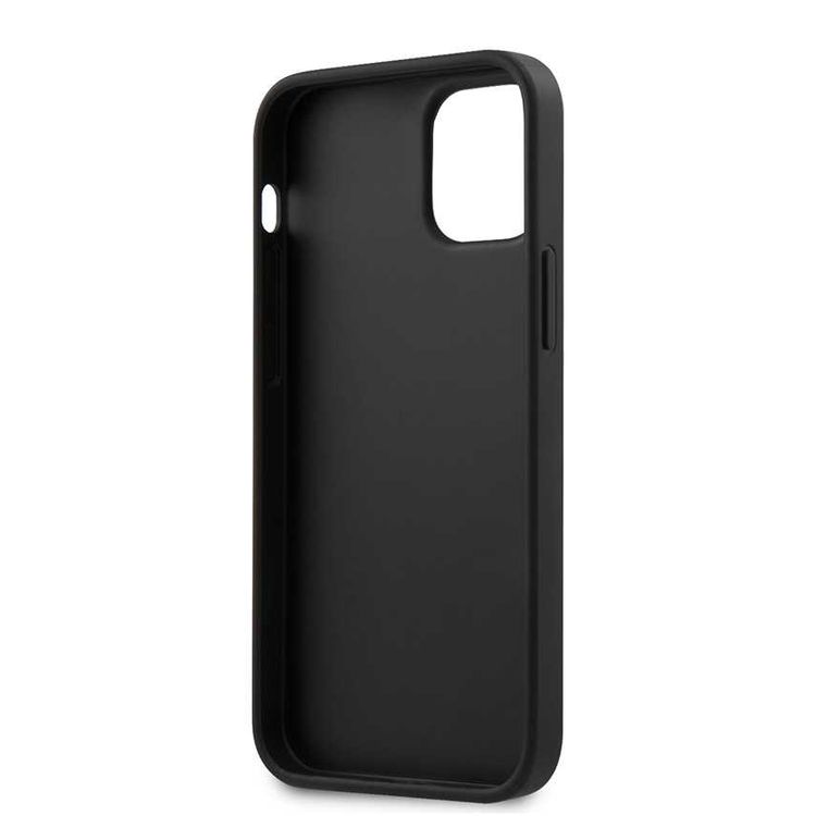 Karl Lagerfeld KLHCP12SIKMSSL PU Saffiano Case with Metal Pin Iconik for Apple iPhone 12 Mini (5.4 ) - Silver