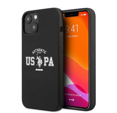 CG MOBILE U.S. Polo Assn. Liquid Silicone Authentic Logo Compatible for iPhone 13 (6.1") Drop Resistant, Easy Access to All Ports, Anti-Scratch, & Shock Absorption Protective