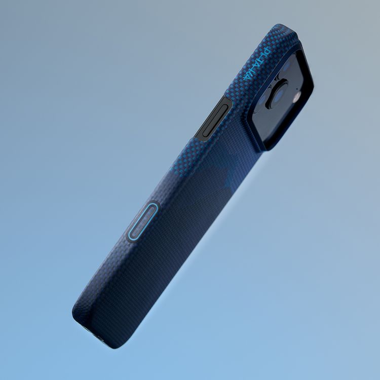 Pitaka iPhone 17 Pro Case with MagSafe Compatible, Ultra-Slim Aramid Fiber, 1500D Durable Woven Material, Camera Control Button, Lightweight, Pocket-Friendly - Over the Horizon