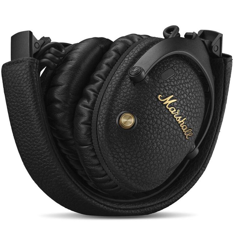 Marshall MONITOR III A.N.C Wireless Headphones with Soundstage Spatial Audio, Rugged and Foldable Design, Multidirectional Control Knob, Adaptive Loudness - Black