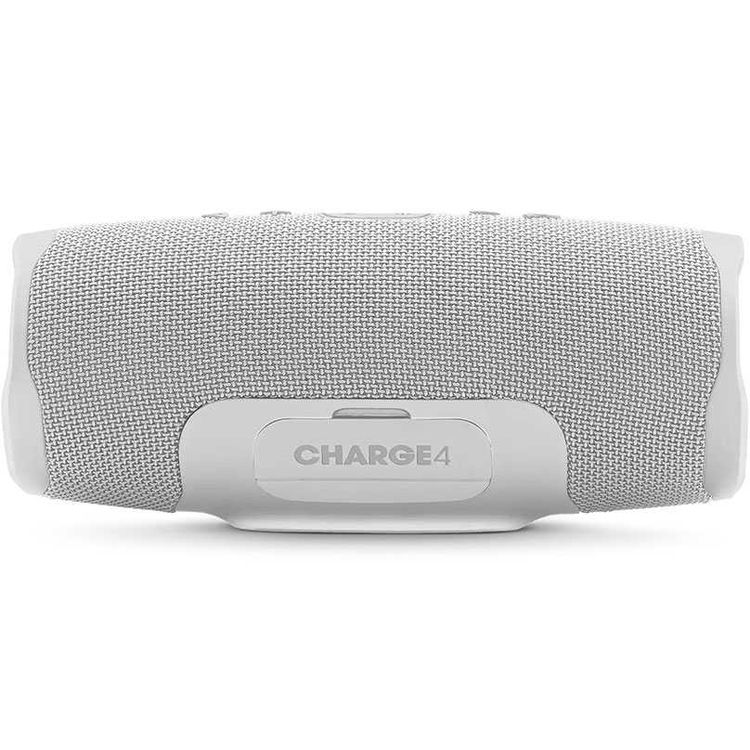 JBL Charge 4 Portable Wireless Bluetooth Speaker with Built-in Power Bank, 7500mAh Battery 20-hours Playtime, IP67 Waterproof & Dustproof Feature - White
