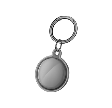 Viva Madrid Claro 360 Shockproof TPU Case with Metal Carabiner for AirTag, Anti-Scratch Case, Easy to Carry Anti-Lost Holder Suitable for AirTag Bluetooth Tracker Black