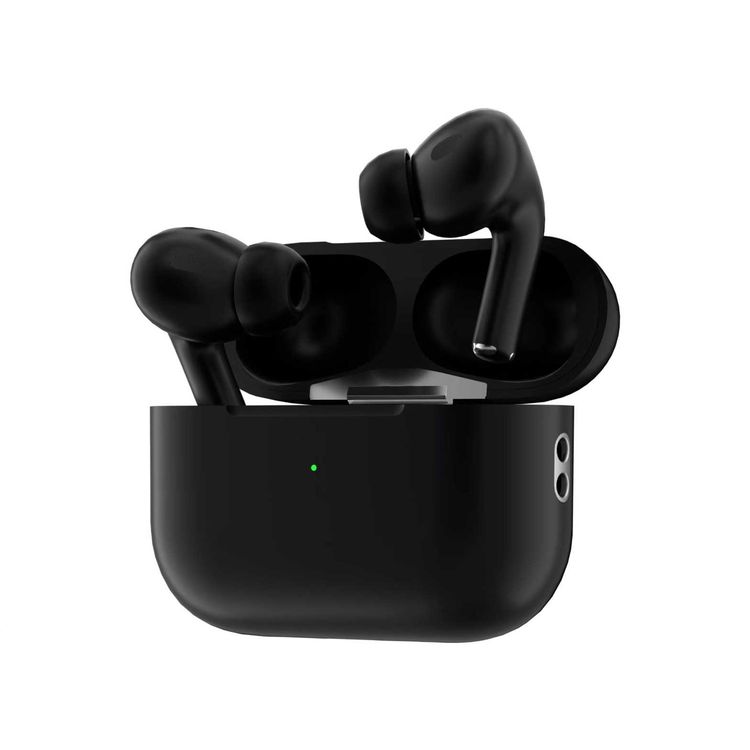 Green Lion True Wireless Earbuds Pro 2 with Wireless Charging, Touch Control, Premium ANC, Pop-Up Window, Comfort Wearing, Silicone Case & Lanyard Included - Black