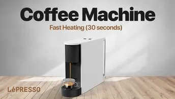 Buy Lepresso 20 Bar Coffee Machine | 600ml Water Capacity, Capsule Storage - White | (LP20BCMWH)