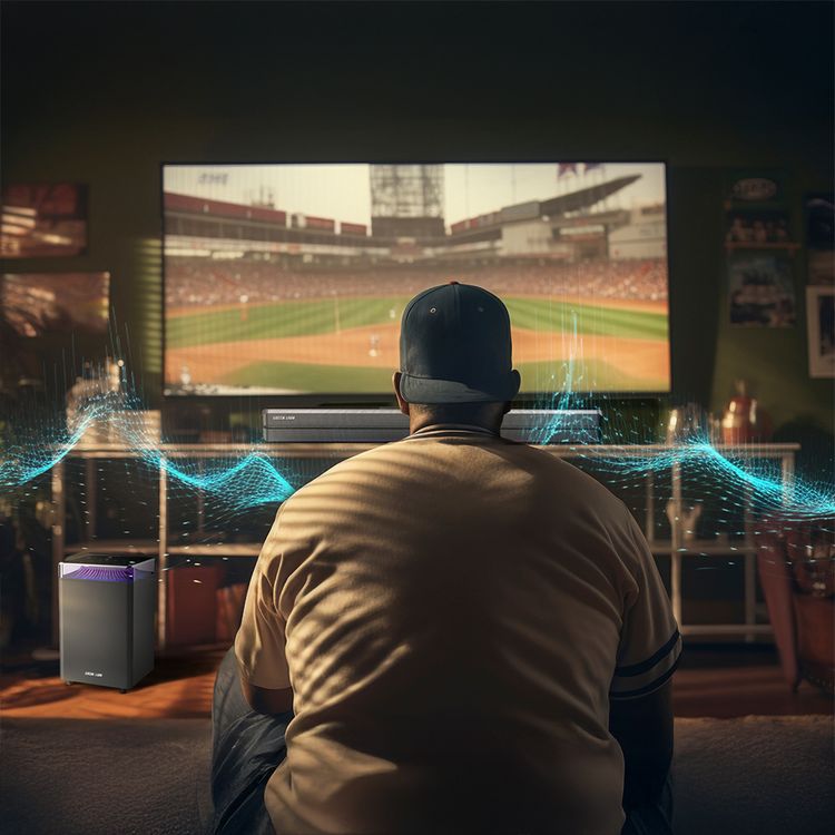 مكبر صوت ساوند بار سلكي Green Lion Cinema SP100 بقوة مقدرة 100 واط، مع جهاز تحكم عن بُعد، قنوات 2.1، إدخال بصري، جهد مقدر 110-240 فولت، إدخال HDMI (ARC)، تشغيل عبر USB - أسود