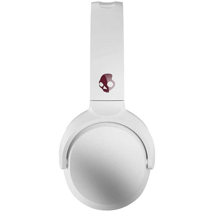 Skullcandy Riff Wireless On-Ear Headphones, Call & Track Control, 12-Hours Battery Life, Ultra-Durable Headband, Rapid Charge Bluetooth Headset with Activate Assistant -Vice Gray/Crimson