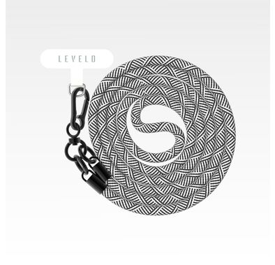 Levelo Everly Phone Crossbody Lanyard, Lightweight Design, Adjustable Straps with 1.2m Length, Hypoallergenic Material, Universal Compatibility - Gray