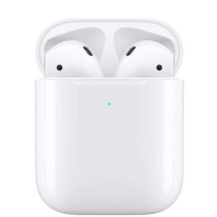 Apple Airpods 2 with Charging Case, ‎Plastic Material, Touch Control Method, ‎Bluetooth  Versions 5.0, Up to 24 Hours Battery Life - White