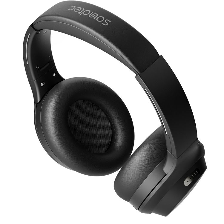 Porodo Soundtec Hush Wireless Over-Ear ANC Headphone - Black
