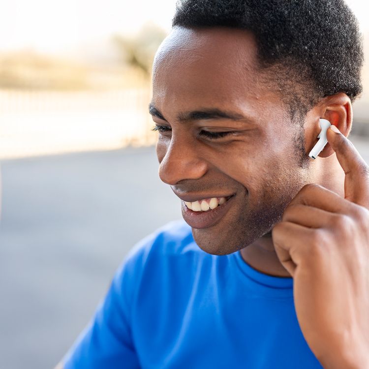 Porodo Nimbus True Wireless Earbuds with Stereo Sound, Voice Assistant, Touch Control, 5 Hours Play Time, 1.5 Hours Charging Time, Type-C Charging Interface, 180mAh Battery Case Capacity, Bluetooth Version 5.4 - White