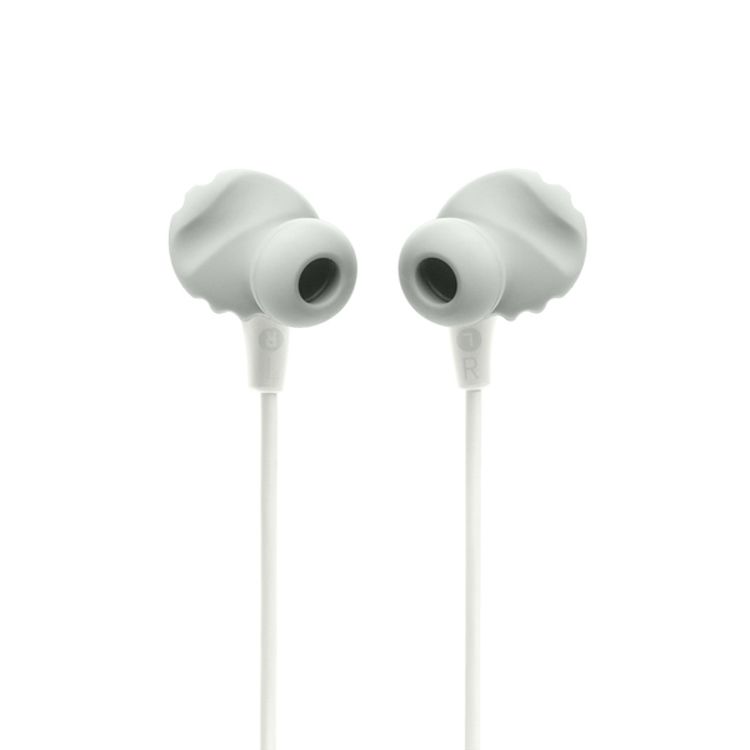 JBL Endurance Run2 Sports Wired In-Ear Headphones, Twist Lock, Water Proof, Sweat Resistant, Magnetic Buds, Hands-Free Phone Calls, 8.2mm Driver Size, JBL Pure Bass Sound - White