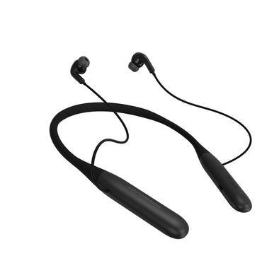 Powerology ToneFlex ENC Wireless Neckband Earphones with Immersive Hi-Fi Audio, Up to 90 Hours Talk Time & Up to 100 Hours Play Time, 850mAh Battery, 13mm Speaker Size, Seamless Dual-Mode, Secure-Fit Design - Black