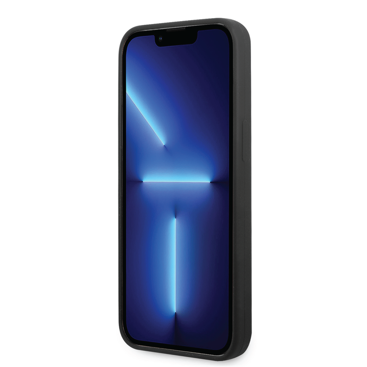 Ferrari Liquid Silicone Case All Over Printed Scuderia iPhone 14 Pro Max Compatibility - Black