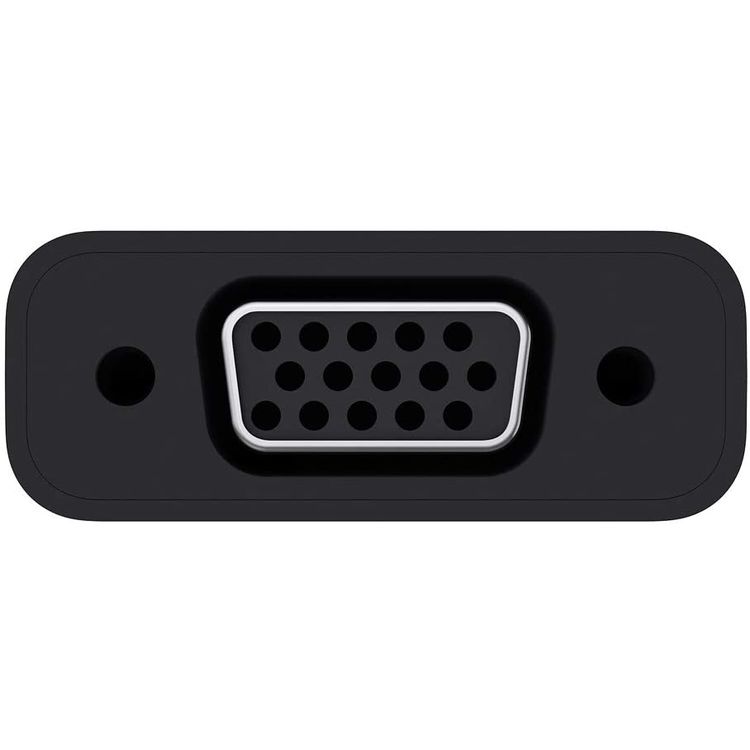 Belkin USB-C to VGA Adapter, USB-C Male and VGA Female, Compatible for USB-C Devices - Black