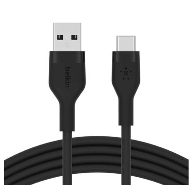 Belkin BOOST CHARGE™ Flex USB-A to USB-C Cable_Silicone, 1M - Black