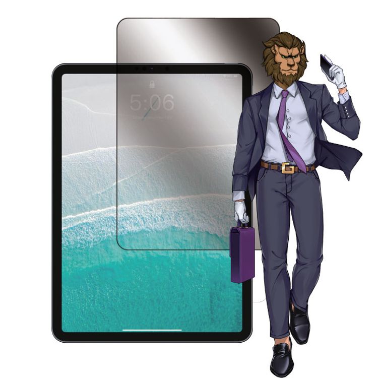 Green Lion iPad Screen Guard 360° Privacy for iPad Pro 13", Anti Scratch, Coated with Hydrophobic Layer, Anti Fingerprint & Ultra Smooth, Perfect Fitting, Oil Resistant Coating - Black