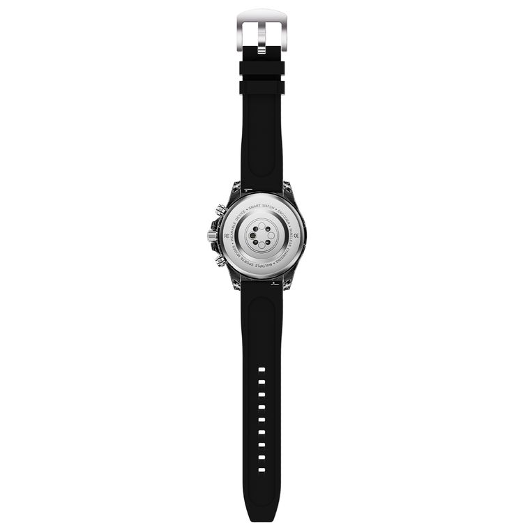 Porodo Raytona Smart Watch for Android and iOS Mobile Phone, 1.43" Touch Display, Wireless Charging, Multiple Sport Modes, Bluetooth Calling, Health Monitoring - Black