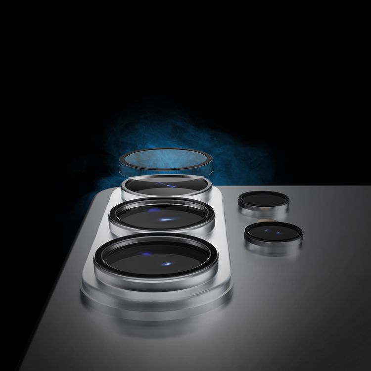 Levelo LucentQuint Camera Lens Protector with Anti-reflective Coating, Samsung Galaxy S26 Ultra Devices Compatibility, 99% Light Transmittance, Durable-Sided AR Glass, Oleophobic Coating, Resilient Glass, Scratch Resistance, 0.3mm Elevated Edge, 0.3mm Elevated Edge - Transparent