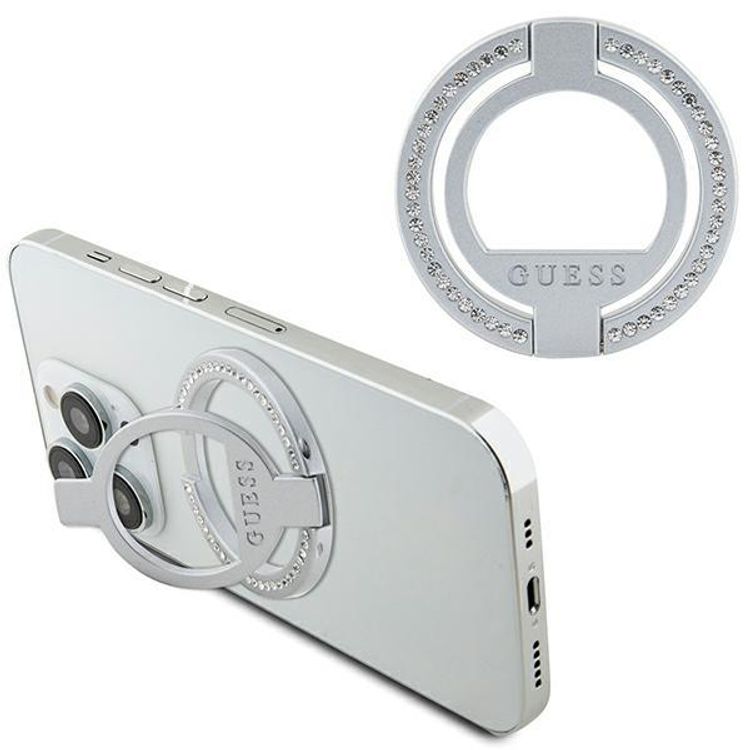 Guess Magsafe Ringstand with Rhinestones - Silver