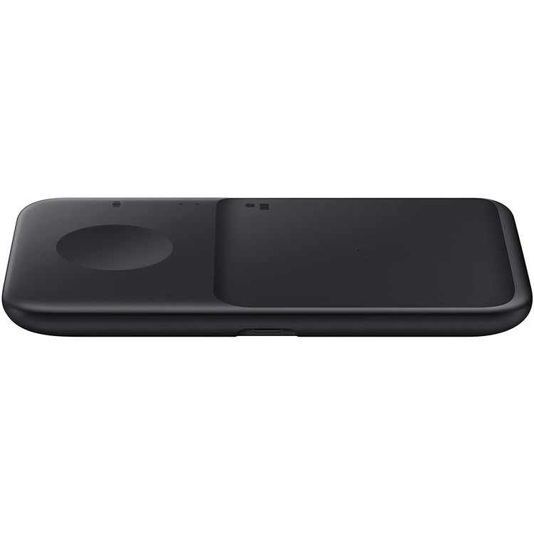 Samsung Wireless Charger Duo w/ LED Dim Light Charging Status Compatible for Samsung Galaxy Phone, Watch, Case-friendly 3mm, Fast Wireless Charging Pad 7.5W Qi Enabled - White