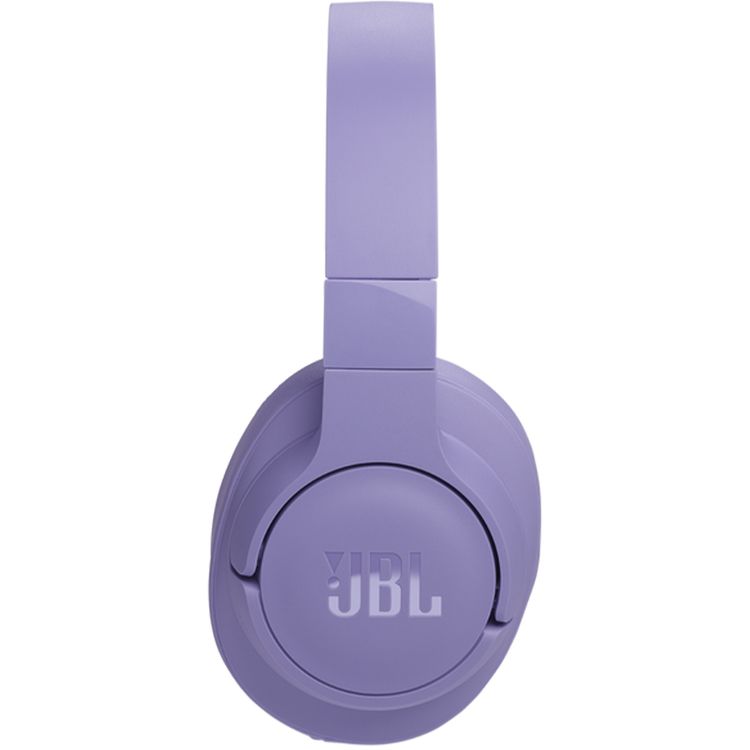 JBL Pure Bass Sound Wireless Over-Ear Headphones, Hands-Free Call, Detachable Cable, Built-in Microphone, Adaptive Noise Cancelling - Purple