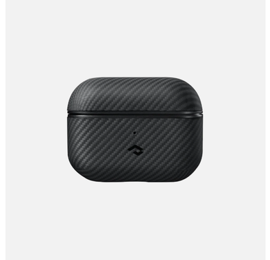 علبة Pitaka MagEZ Airpods | أسود / رمادي حك