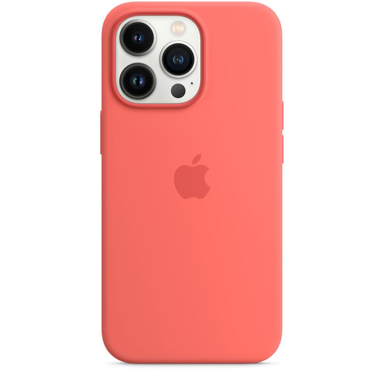 Apple Silicone Case with MagSafe Compatible for iPhone 13 Pro (6.1") – Pink Pomelo