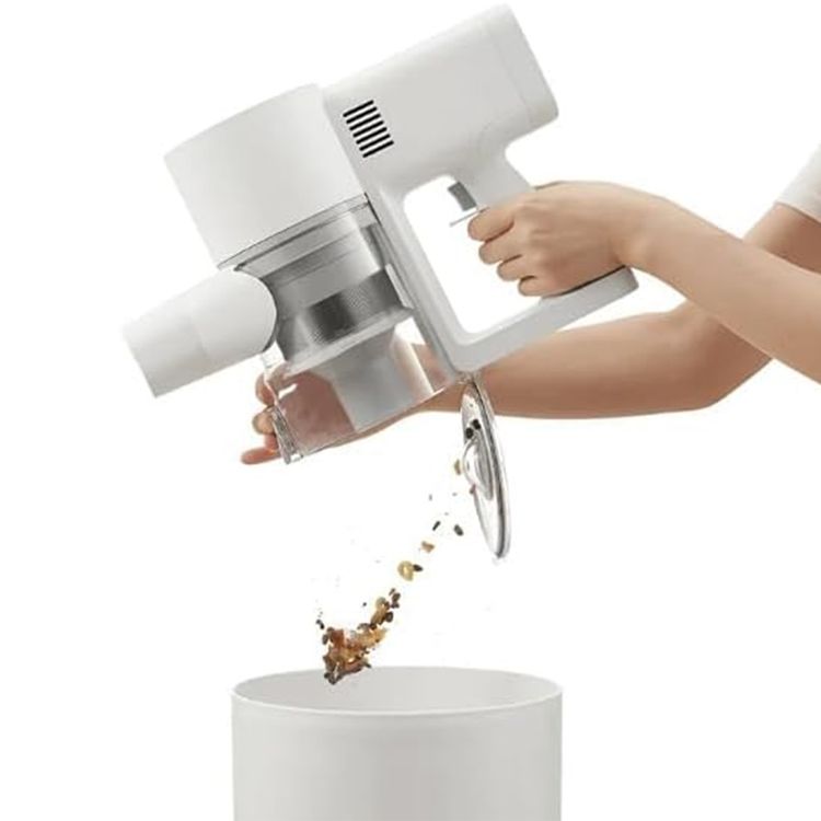 مكنسة شاومي G20 مع ضوء LED للأرضية، بقوة 460 واط، وضغط شفط 25000 باسكال، وسعة حاوية الغبار 600 مل، ووضع توفير الطاقة يصل إلى 60 دقيقة، وفرشاة كهربائية صغيرة، ملحق فوهة 2 في 1 وفوهة كهربائية للأرضية - أبيض