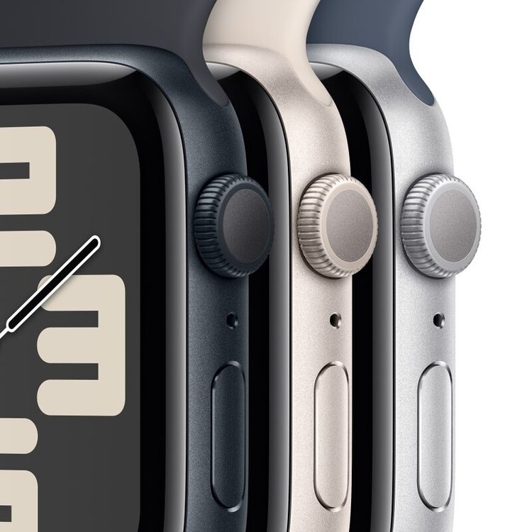 Apple Watch SE 2023 [GPS 44mm] Midnight Aluminum Case with Midnight Sport Band | M/L