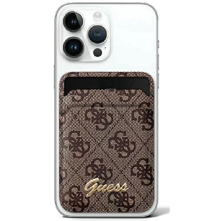 Guess Wallet Cardslot Magsafe Stand 4G Classic - Brown