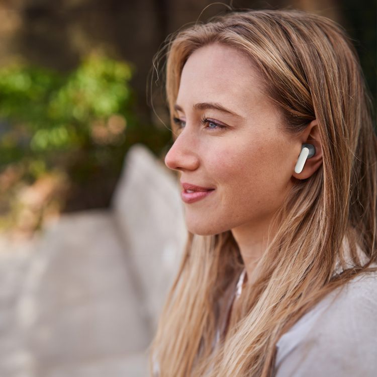 Green Lion Florence True Wireless Earbuds with Touch Control, Low Latency Mode, Voice Assistant, Quad -Mic with ENC Technology, Gaming Mode, Up to 6 Hours Play Time, 100 Hours Standby Time, Type-C Charging Port, Above 10m Transmission Range - Cream