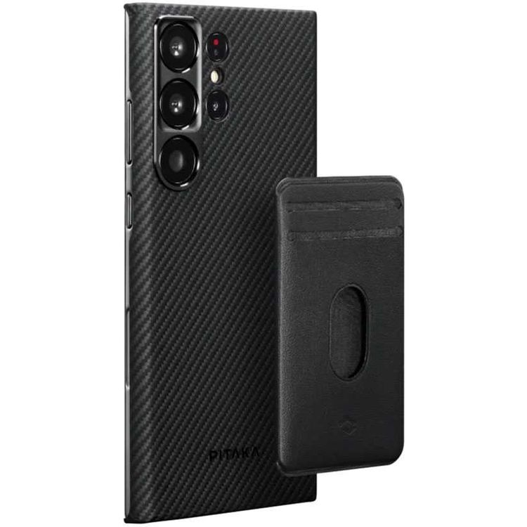 Pitaka MagEZ Case for Samsung Galaxy S23 Ultra - Black/Grey Twill