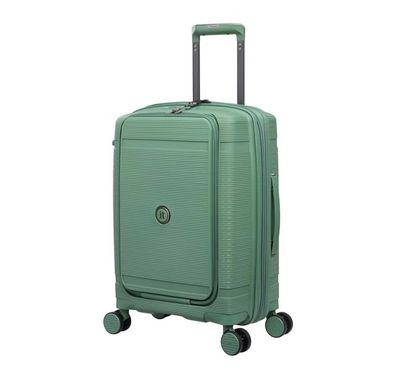 it luggage Unanimous Luggage Small, Unisex Polypropylene Material Hard Case Luggage, 8x360 degree Spinner Wheels, Expandable Trolley Bag, TSA Type lock, Lightweight Suitcase - Green tea