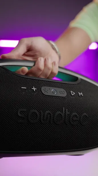 Buy Porodo Black Soundtec Rush Bluetooth Speaker 120W with Power Bank Now (PD-RUSH-BK)