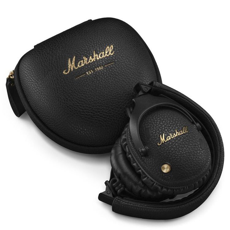 Marshall MONITOR III A.N.C Wireless Headphones with Soundstage Spatial Audio, Rugged and Foldable Design, Multidirectional Control Knob, Adaptive Loudness - Black