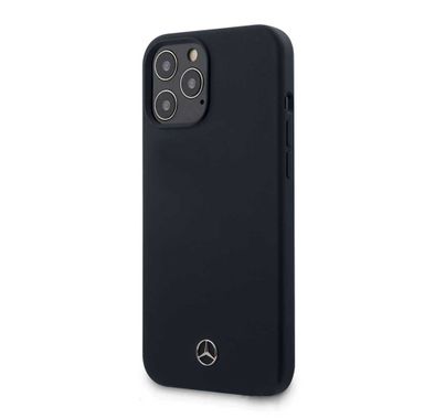 سي جي موبايل مرسيدس بنز جراب من السيليكون السائل ببطانة من الألياف الدقيقة متوافق مع ايفون 12/12 برو (6.1 بوصات) ممتص للصدمات ومضاد للخدش ومقاوم للسقوط وسهل الوصول إلى جميع المنافذ وغطاء خلفي واقي مناسب للشاحن اللاسلكي المرخص رسميًا - 256GB