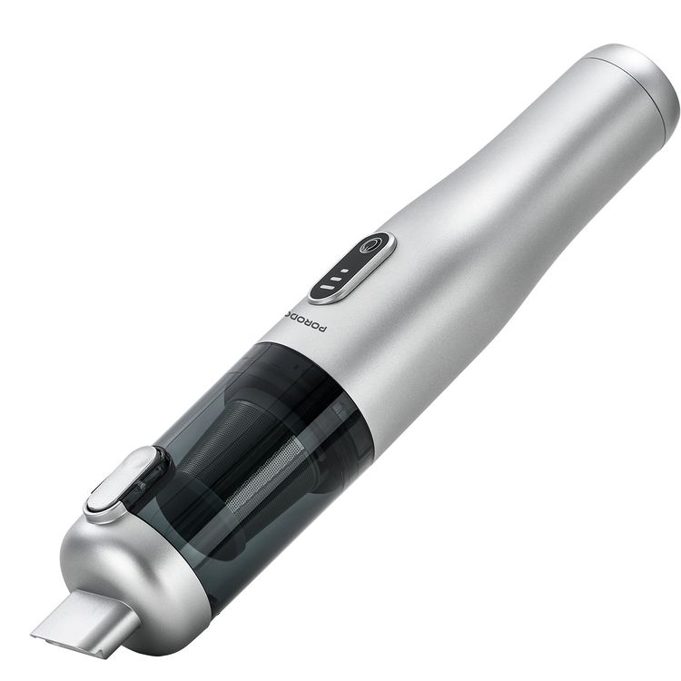 Porodo 9-in-1 Blower & Vacuum Cleaner with Multiple Blowing Nozzles, 110W Rated Power, 38 Minutes Working Time, 0.2L Dust Cup Capacity, Washable HEPA Filter, Brushless Motor, USB-C Charging Port - Gray