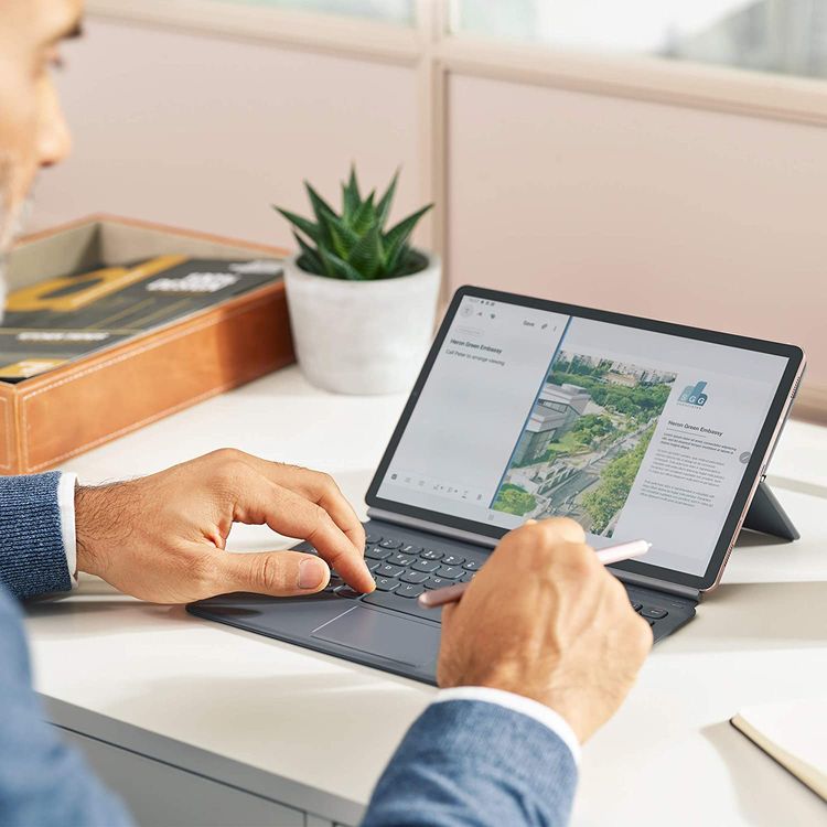 Samsung Galaxy Tab S6 with S Pen SM-T865 (Wi-Fi + Cellular ) 10.5" inch Display 6GB RAM / 128GB ROM, 7040 mAh Long-Lasting Battery, 15W Fast Charging,  8MP Front & 13MP Rear Camera, Tablet with Fingerprint Sensor -  Rose Blush