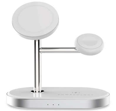 Powerology 3 In 1 30W MagSafe Charging Dock With Built-in...
