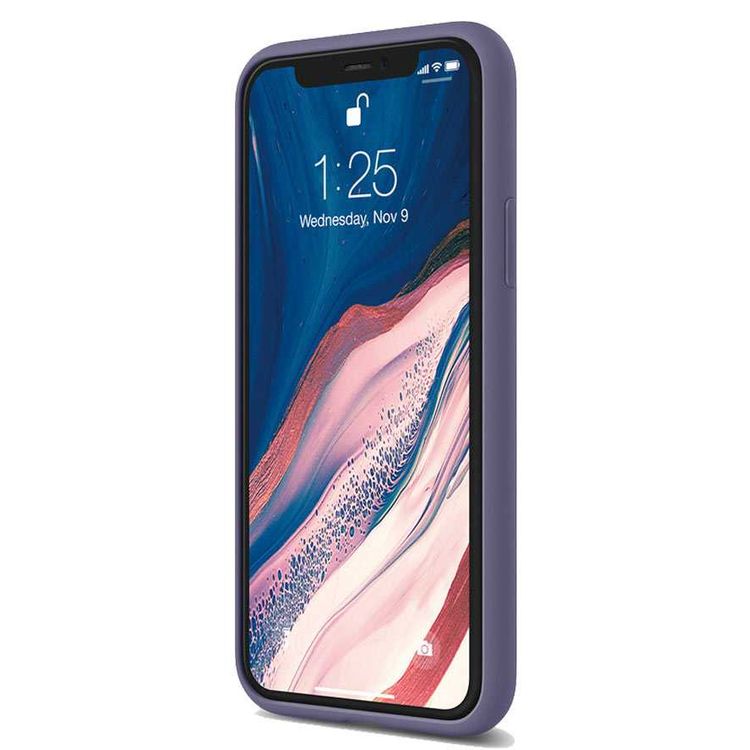 Elago Silicone Case for iPhone 11 Pro, Full Protection, Slim & Lightweight, Anti-Fingerprints, Dirt & Scratch Proof, Raised Lip for Camera & Screen Protection -  Lavender Gray